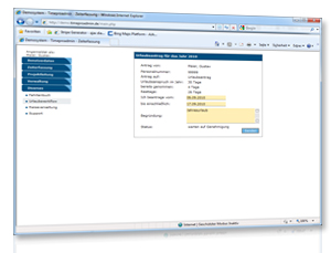 TPA · Urlaubsantrag, Urlaubsgenehmigung TimeProAdmin - Urlaubsworkflow